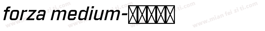 forza medium字体转换